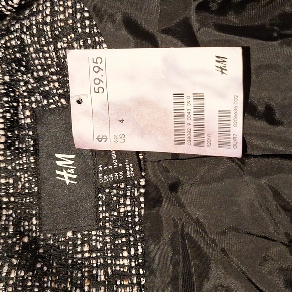 H & M oversized blazer size 4 NWT - Picture 7 of 8